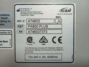 AB Sciex PA800 Plus Pharmaceutical Capillary Electrophoresis System, 14 of 18