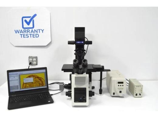 Olympus IX73 Fluorescence Inverted Microscope with New Fluorescence Filters-cover
