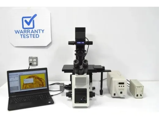Olympus IX73 Fluorescence Inverted Microscope with New Filter Sets and Digital Imaging