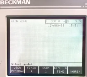 Beckman DU-520 UV-Visible Spectrophotometer with 190-1100 nm Wavelength Range, 7 of 14