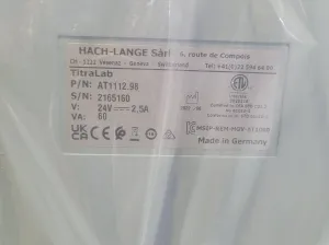 Hach Lange AT1000 Series Potentiometric Titrator Model AT1112 with 10 ml Burette, 4 of 6