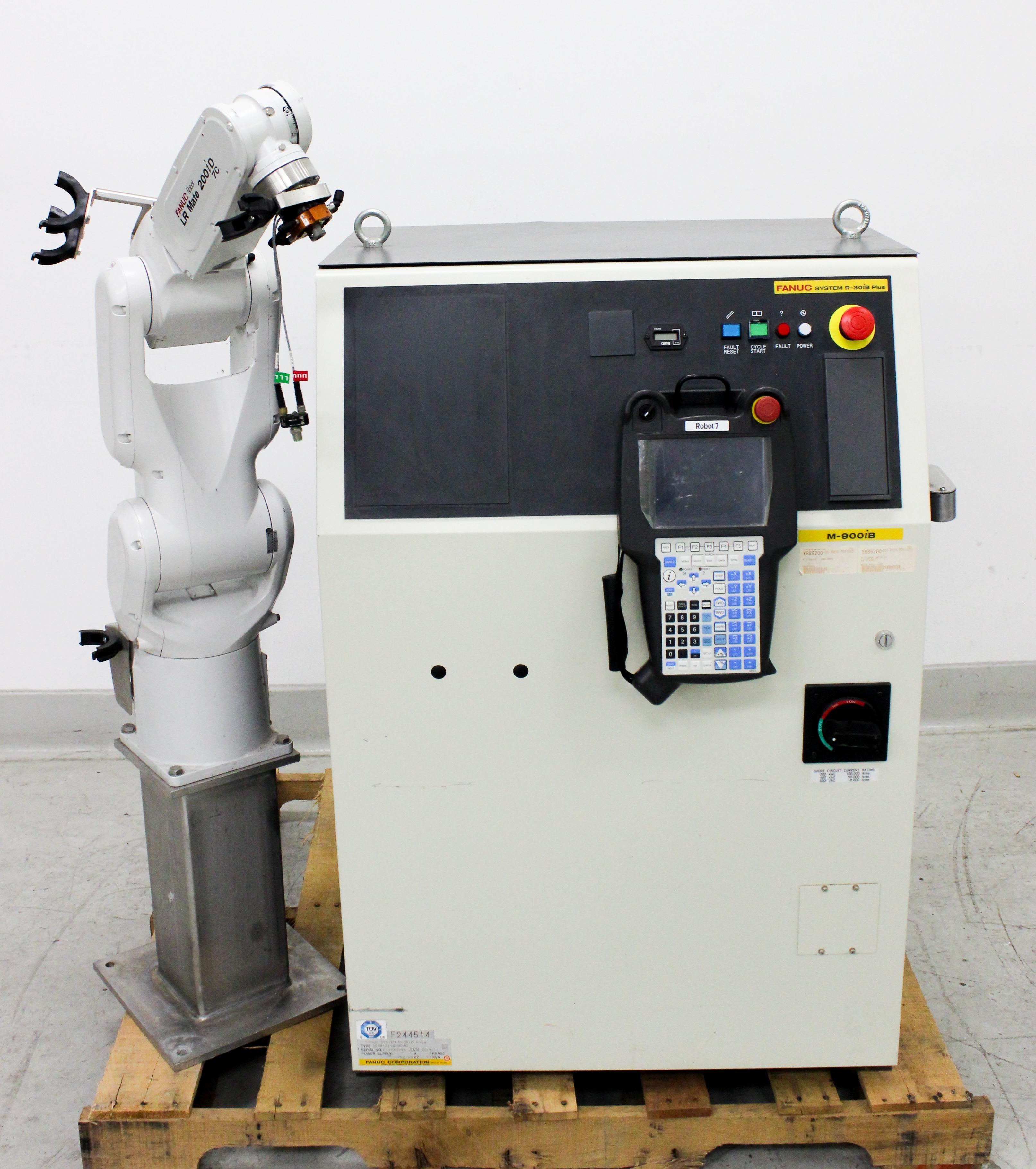 FANUC LR Mate 200iD/7C Clean Room 6-Axis Robot with R-30iB Plus Controller and iPendant