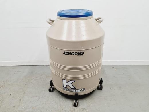 Jencons 5K K Series Liquid Nitrogen Dewar with Trolley and 6 Sample Racks-cover