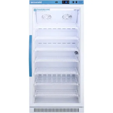 Accucold ARG8PV 8 Cu. Ft. Glass Door Upright Vaccine Refrigerator for Pharmacy Use