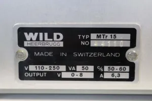Wild Heerbrugg MTr 15 Microscope Power Supply, 4 of 4