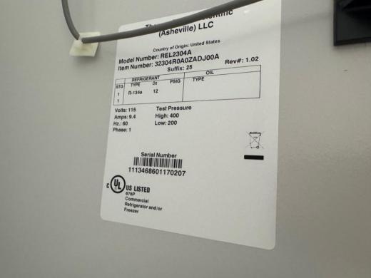 Thermo Scientific Revco REL2304AS Single-Door Laboratory Refrigerator-cover