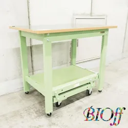 Sakae KK-096F Pedal Height-Adjustable Work Table 900 × 600 × 740 mm, 2 of 7
