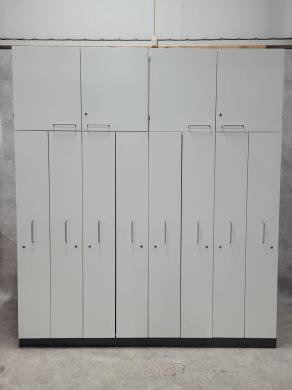 Pharmacy wall cabinet with top cupboard-cover