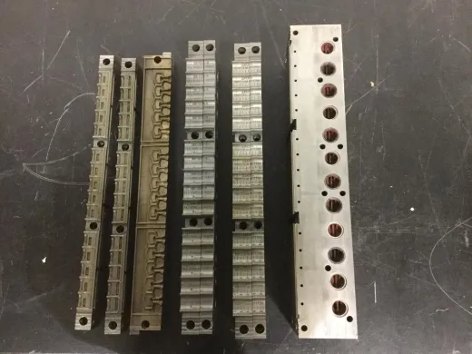 Rommelag 3 Cavity 5mL Blow Fill Seal Machine Molds for Pharmaceutical Aseptic Filling