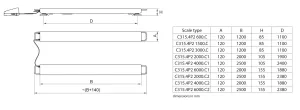 Radwag C315.4P2.4000.C1 Beam Scale, 5 of 6