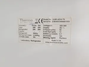 Thermo Scientific Lab Fridge ES Series 288R-AEW-TS Medical Laboratory Refrigerator, 5 of 8