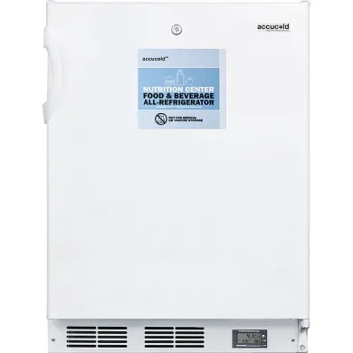 Accucold FF6LWBI7NZADA 5.5 Cu.Ft. ADA-Compliant Undercounter Laboratory Refrigerator with Digital Temperature Display