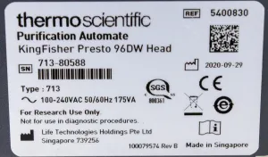 Thermo KingFisher Presto Automated Sample Preparation System for DNA/RNA Purification, 96-Well, 8 of 12