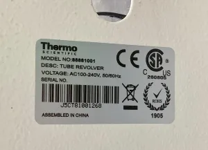 Thermo Scientific Tube Revolver Lab Rotator 88881001 with Adjustable Paddle Angles, 9 of 10