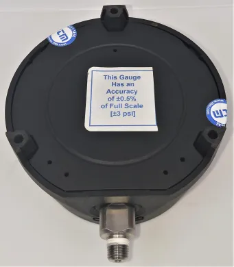 Wika XSEL 233.34 Calibrated Pressure Gauge (0 to 600 psi)