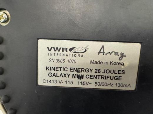 VWR Galaxy MiniStar C1413 Mini Centrifuge for Microcentrifuge Tubes-cover