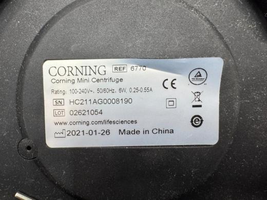 Corning Model 6770 Mini Centrifuge for Laboratory Sample Processing-cover