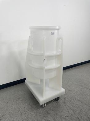 Portable 30 Gallon Plastic Bag Holder for Laboratory Waste Management-cover