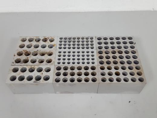 Multi Size Thermo-Block Heater Blocks Set (Lot of 9) for Laboratory Heating Applications-cover