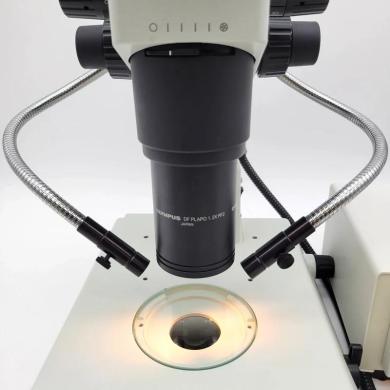 Schott Dual Gooseneck Fiber Optic Illuminator for Olympus SZX-FOF Stereo Microscope-cover