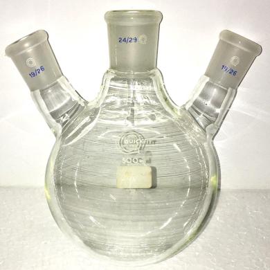 QuickFit FR500/3S/22A 3-Neck Round-Bottom Flask - 500mL-cover
