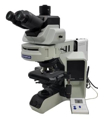 Olympus BX43 Upright Fluorescence Microscope with CoolLed pE-300 LED Illumination-cover