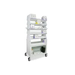 TrippNT Tall Extra Wide Slanted Suture Cart with Angled Shelves and Bulk Storage, 5 of 7