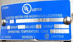 Marathon KQJ 56C34G5315J 1HP Single-Phase Hazardous Location Motor, 6 of 7