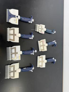 Gilson Pipetman Multichannel Manual Pipettes Set of 7 for Precise Liquid Handling-cover