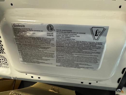 Sunbeam SGCMV807BK-07 Laboratory Microwave Oven with Digital Controls-cover