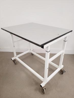 Grey Laboratory Trespa Table On Wheels 75x100x90cm LWH Lab-cover