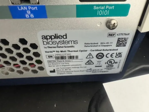 Applied Biosystems Veriti 96-Well Thermal Cycler for Precision PCR Amplification
