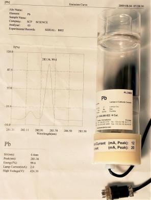 SCP Science 030-200-822 Lead (Pb) Hollow Cathode Lamp for AAS-cover