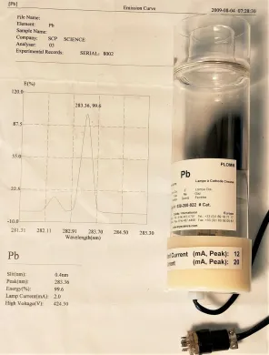 SCP Science 030-200-822 Lead (Pb) Hollow Cathode Lamp for AAS