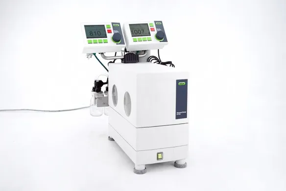 Büchi V-700 PTFE Chemical-Resistant Diaphragm Vacuum Pump with 2 × V-850 Pumps