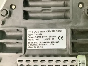 Benchmark MyFuge Mini Centrifuge for PCR and Microtube Spin-Downs (C1012, C1008), 9 of 9