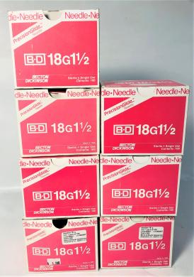 B-D 305196 PrecisionGlide 18G x 1-1/2" Thin Wall Hypodermic Needles (Box of 100)-cover