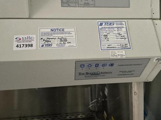 Baker SterilGARD III Advance SG603 Class II Type A2 Biosafety Cabinet with HEPA Filtration and UV Light-cover
