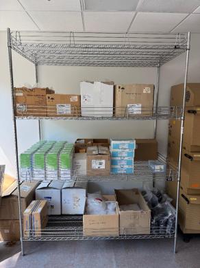 Uline Adjustable Wire Shelving Unit for Laboratory Storage-cover