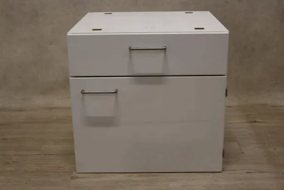 Wesemann White Laboratory Drawer-Door Cabinet