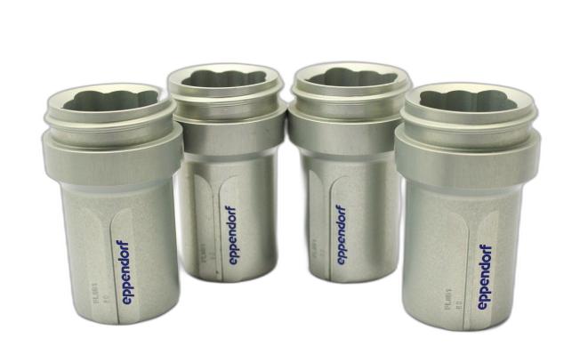 Eppendorf Set of 4 Round Centrifuge Buckets for Rotor A-4-38, 95-100 mL Capacity-cover