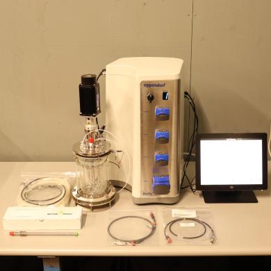 Eppendorf BioFlo 320MFG Bench-Top Fermenter Bioreactor with 1L Jacketed Vessel-cover