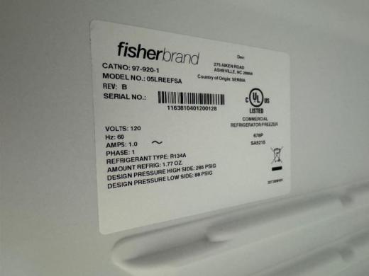 Fisherbrand 05LREEF Undercounter Single Chamber Laboratory Refrigerator-cover