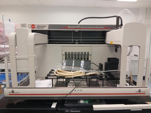 Beckman Coulter Biomek FXP Liquid Handling System with Accessories and Newport Isolation Tables-cover