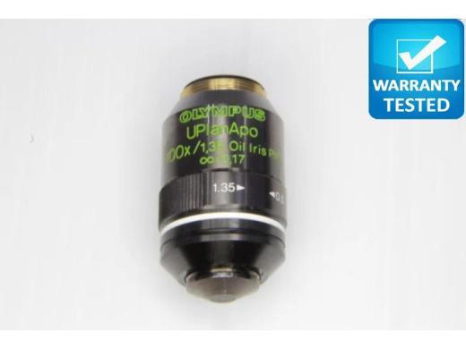 Olympus UPlanApo 100x/1.35 Oil Immersion Iris Phase Contrast Microscope Objective-cover