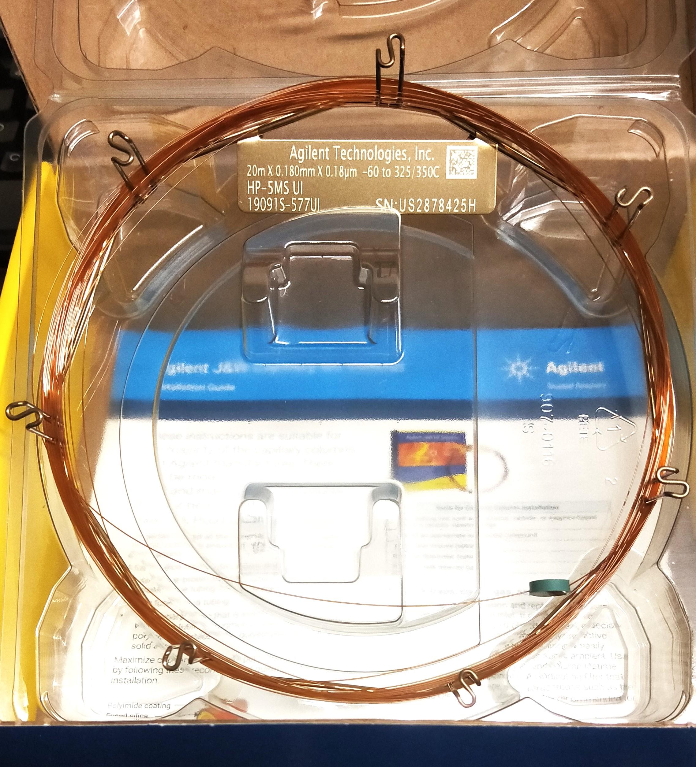 Agilent HP-5MS UI (19091S-577UI) Ultra Inert Capillary Column (20m x 0.18mm x 0.18µm)
