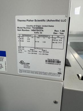 Thermo Fisher Scientific TSX40086A Ultra-Low Temperature Freezer Below -80°C-cover