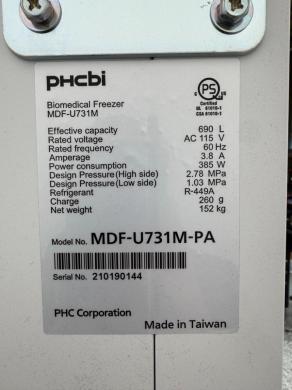 PHCbi MDF-U731M-PA Ultra-Low Temperature Biomedical Freezer -30°C-cover