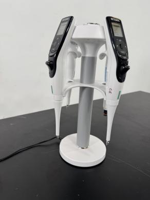 INTEGRA Electronic Single Channel Pipettes with Stand – Set of 4 for Precise Liquid Handling-cover