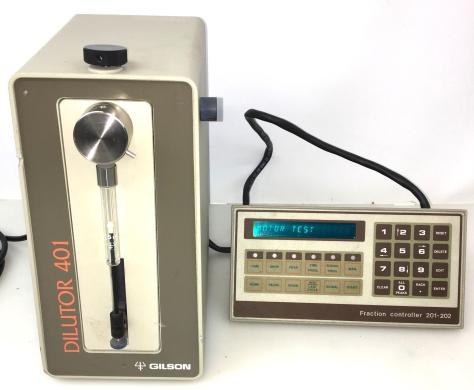 Gilson Dilutor 401 Syringe Pump with 201-202 Keypad Controller-cover